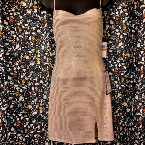 Silver Sequence Mini Dress - Small - Brand New